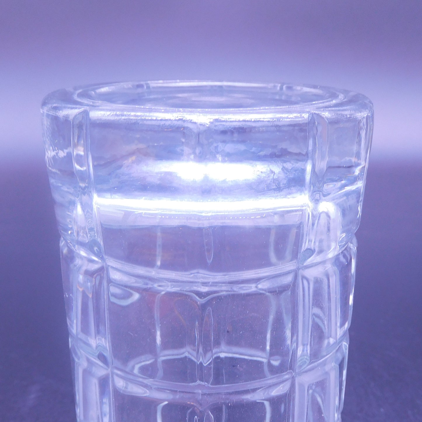 Manchester/ Tartan 5 1/2" Anchor Hocking Drinking Glass - Heavy and Popular Pattern - Barware (7059) Free Shipping