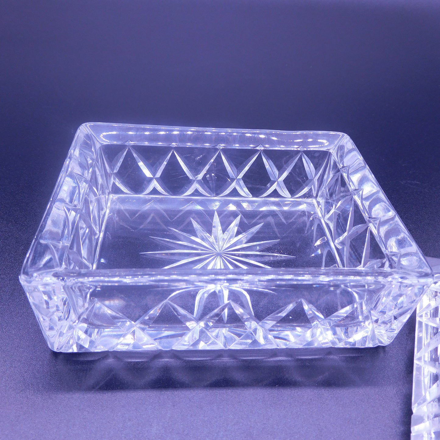 Elegant Vintage Glass Jewelry Box with Lid - Decorative Trinket Box, Perfect for Storing Jewelry  (7115) Free Shipping