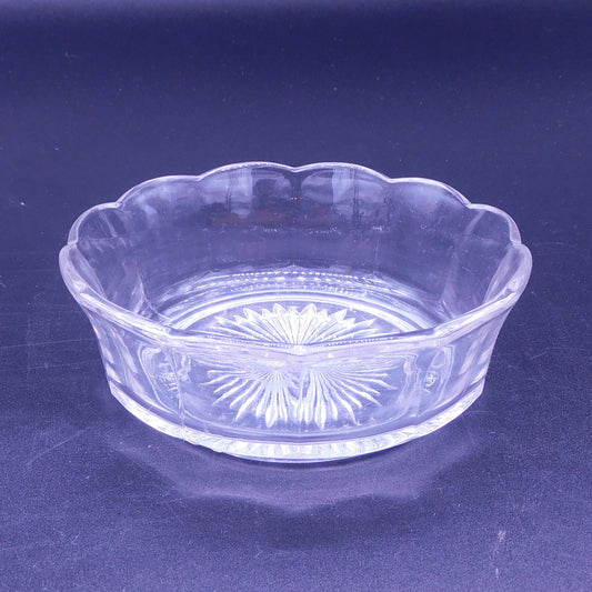 Adorable Scalloped Edge Glass Bowl - Petite & Clear - Perfect for Dips and Snacks (7159)