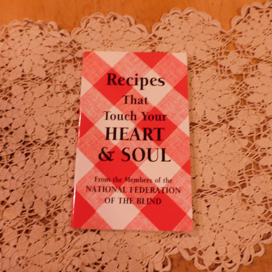 Heartwarming Recipes from the National Federation of the Blind, Homestyle Cookery (WN44) Free Shipping